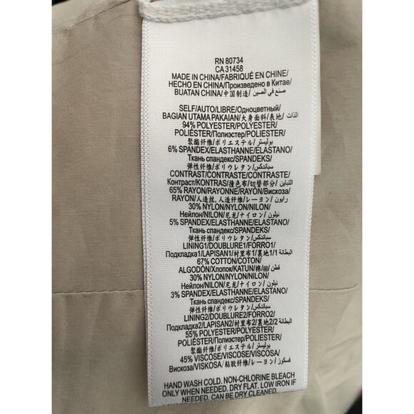 BCBGMaxAzria Jacket Kidd Faux Leather Moto Ruffled Single Breast Tan - Picture 12 of 12